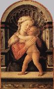 LIPPI, Fra Filippo Madonna with the Child and two Angels g oil painting
